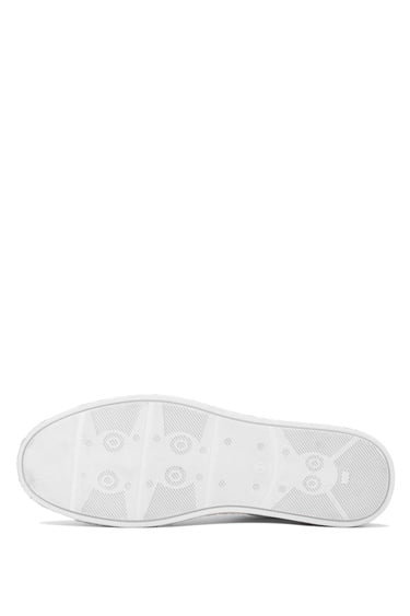  Tamer Tanca Erkek Hakiki Deri Beyaz Casual Ayakkabı