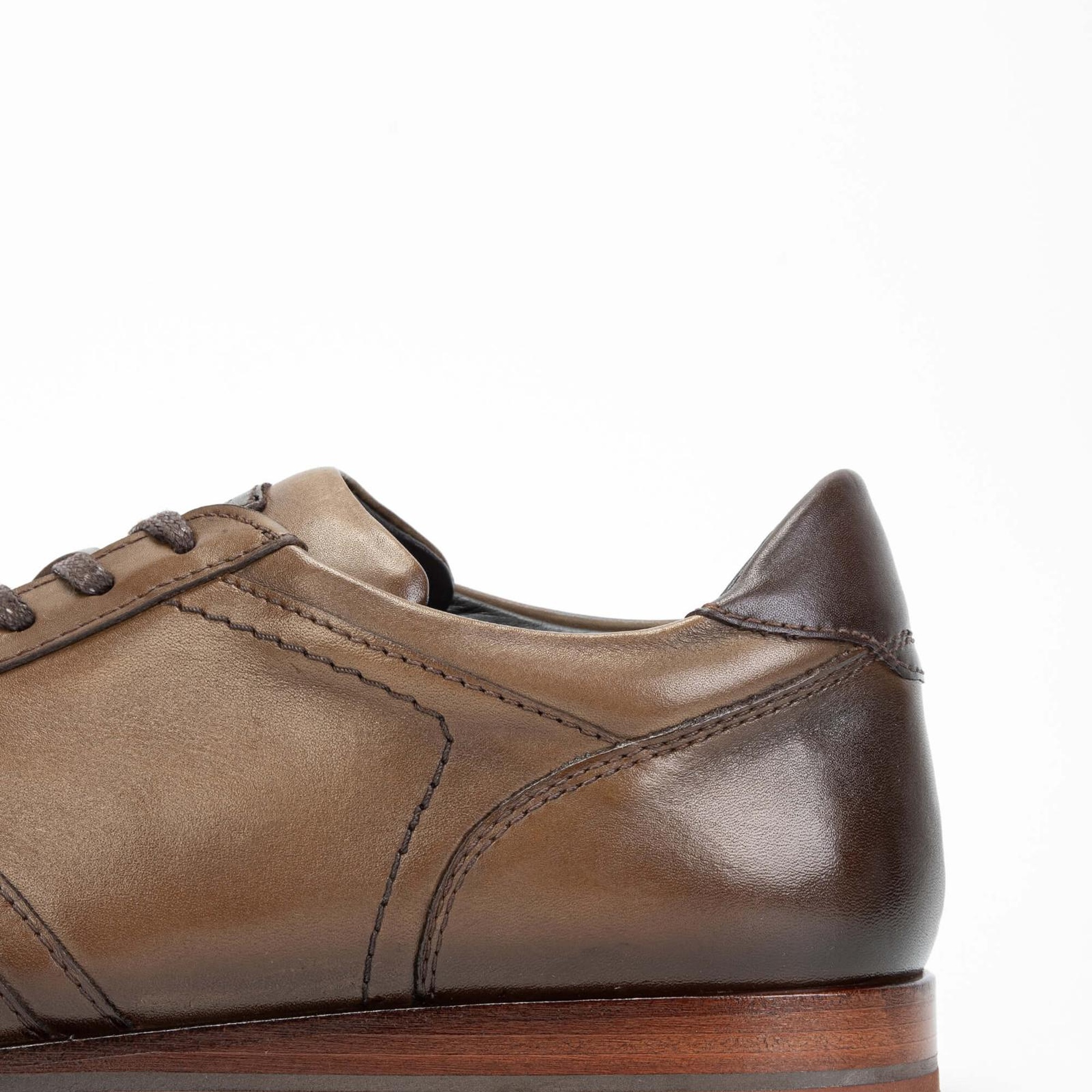 Tamer Tanca Erkek Hakiki Deri Kahverengi Casual Ayakkabı