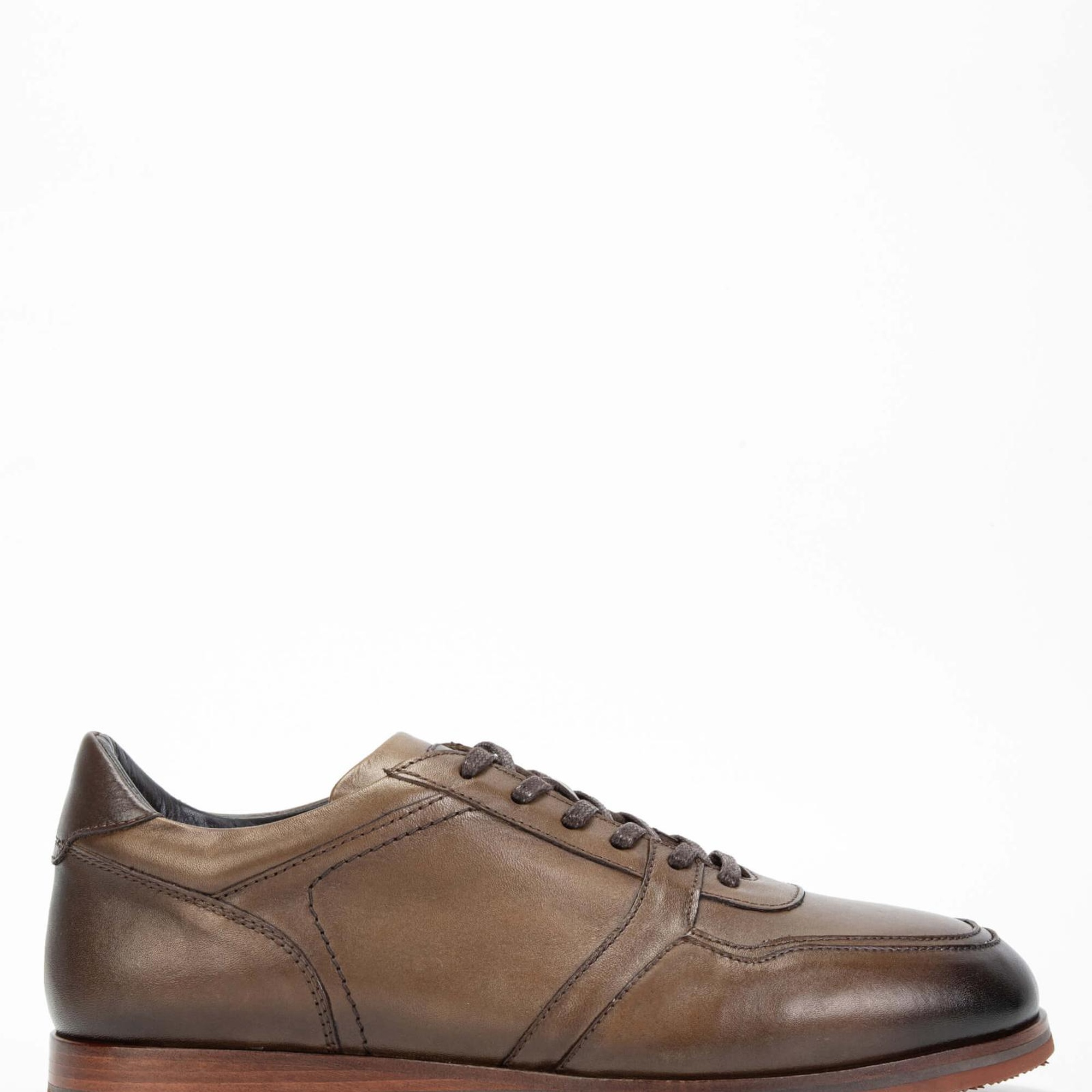 Tamer Tanca Erkek Hakiki Deri Kahverengi Casual Ayakkabı