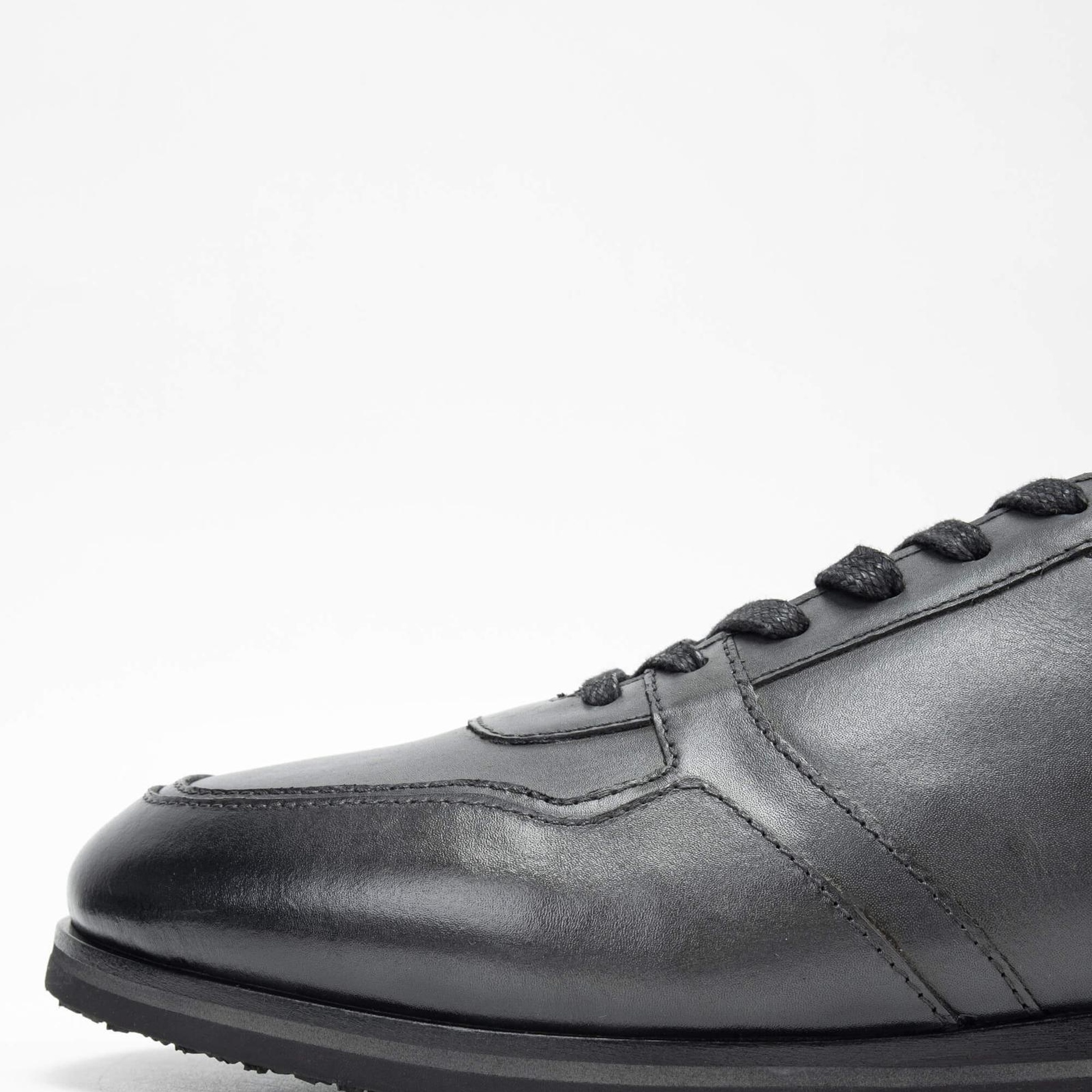 Tamer Tanca Erkek Hakiki Deri Gri Casual Ayakkabı