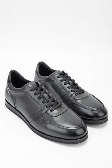  Tamer Tanca Erkek Hakiki Deri Gri Casual Ayakkabı
