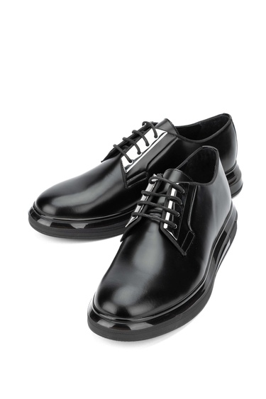  Tamer Tanca Erkek Hakiki Deri Siyah Açma Casual Ayakkabı