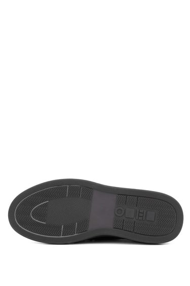  Tamer Tanca Erkek Hakiki Deri Siyah Açma Casual Ayakkabı