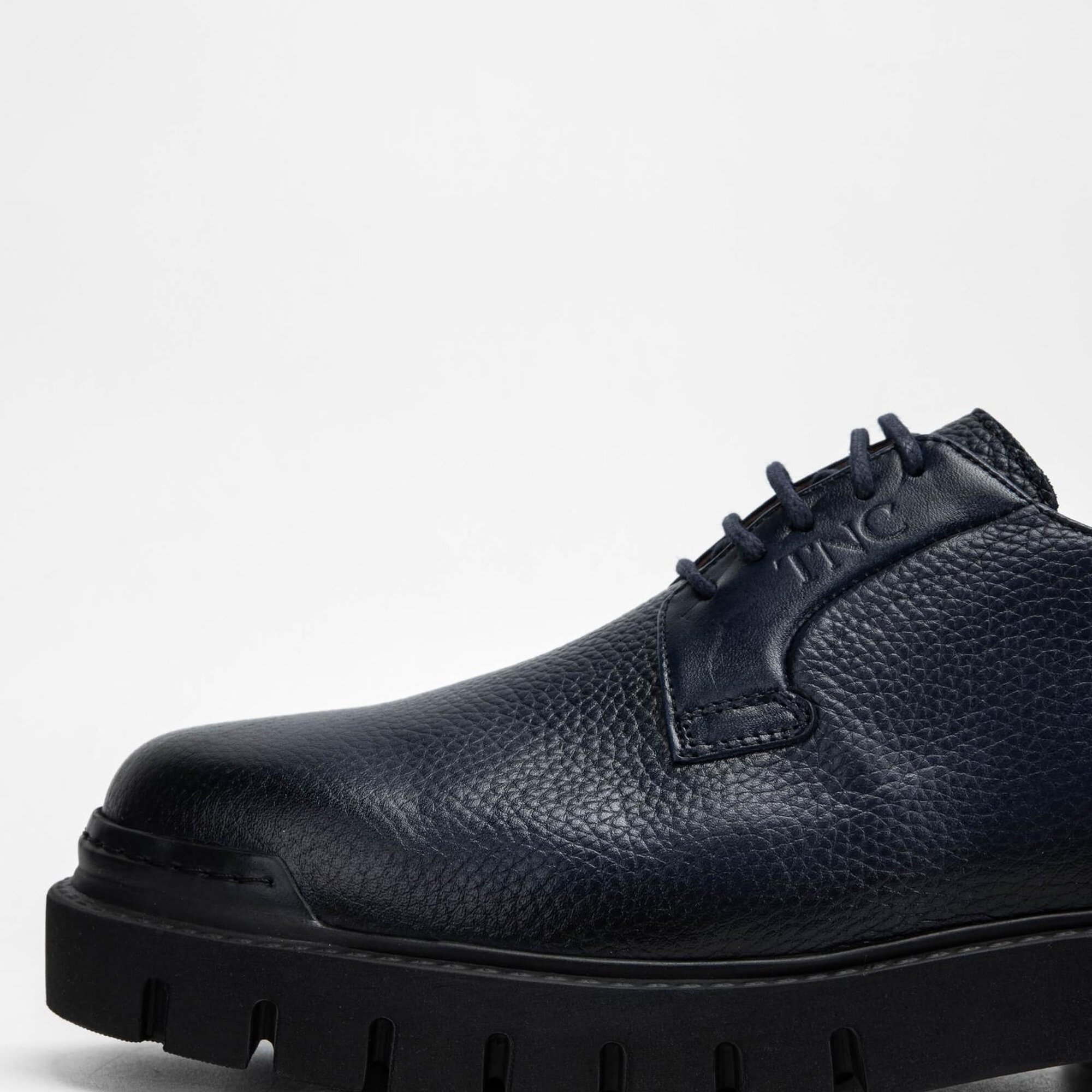 Tamer Tanca Erkek Hakiki Deri Lacivert Casual Ayakkabı