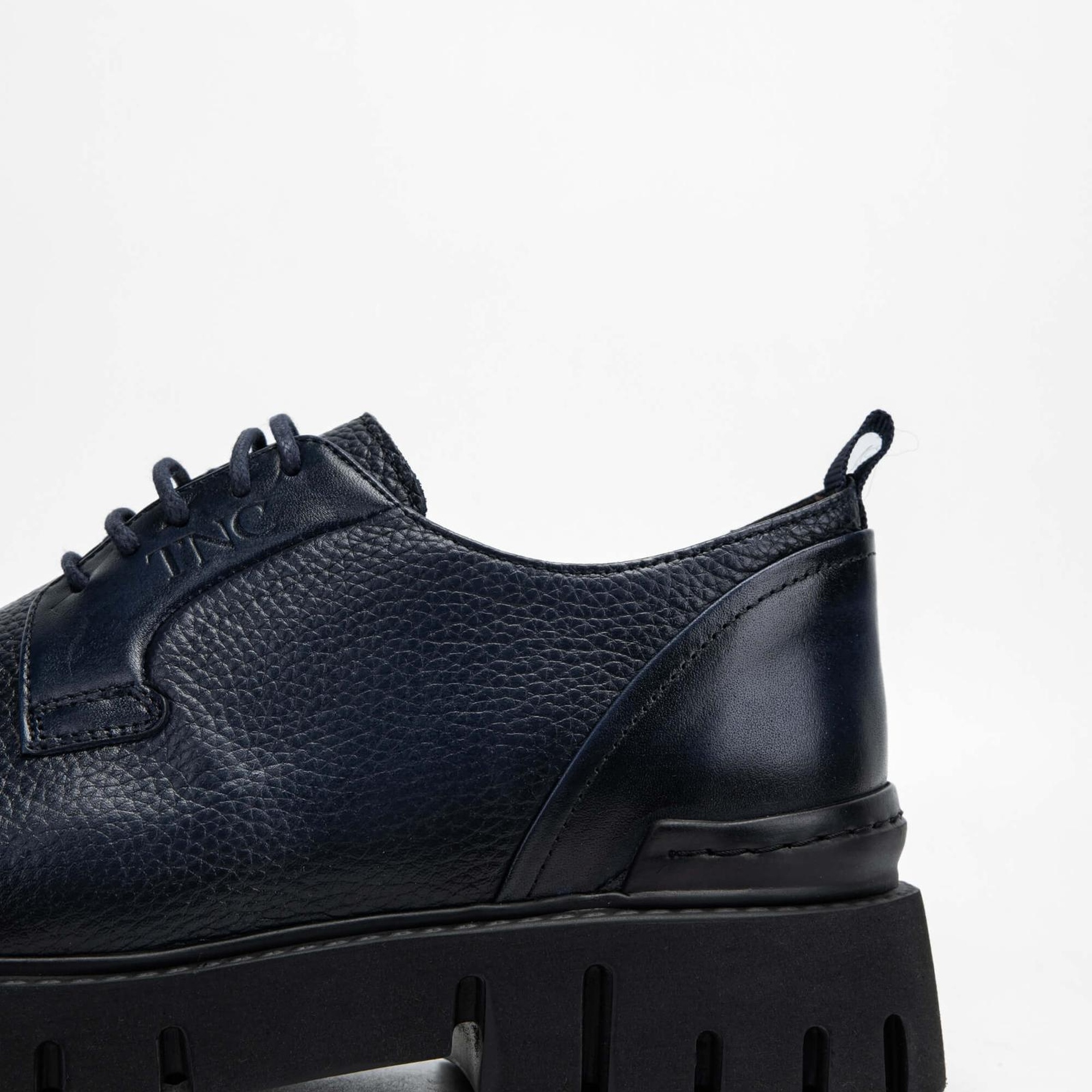 Tamer Tanca Erkek Hakiki Deri Lacivert Casual Ayakkabı