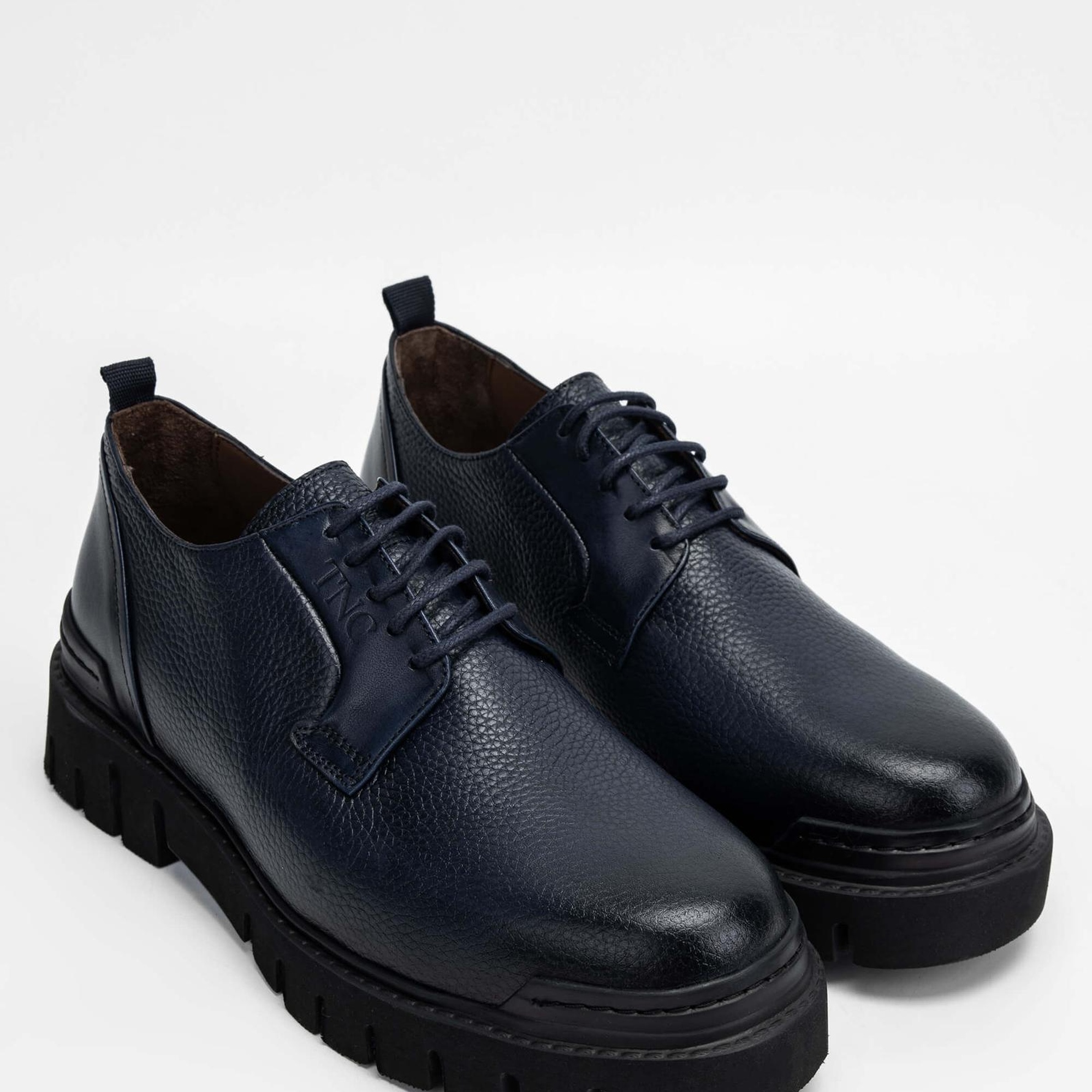 Tamer Tanca Erkek Hakiki Deri Lacivert Casual Ayakkabı