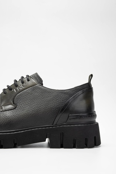  Tamer Tanca Erkek Hakiki Deri Yeşil Casual Ayakkabı