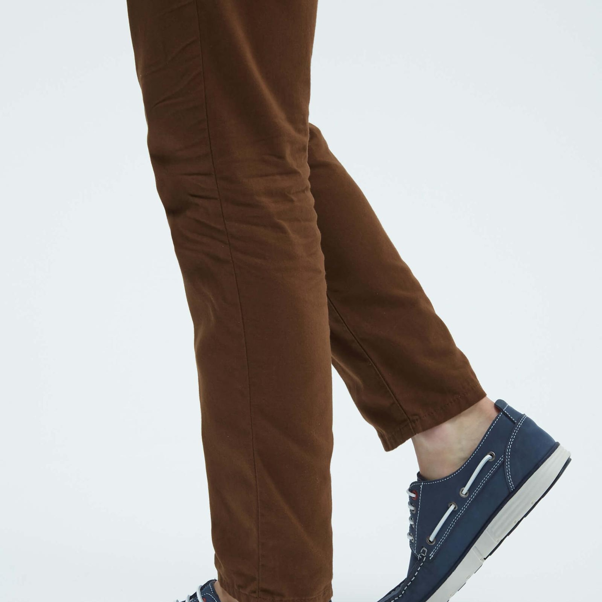 Tamer Tanca Erkek Hakiki Deri Mavi Casual Ayakkabı