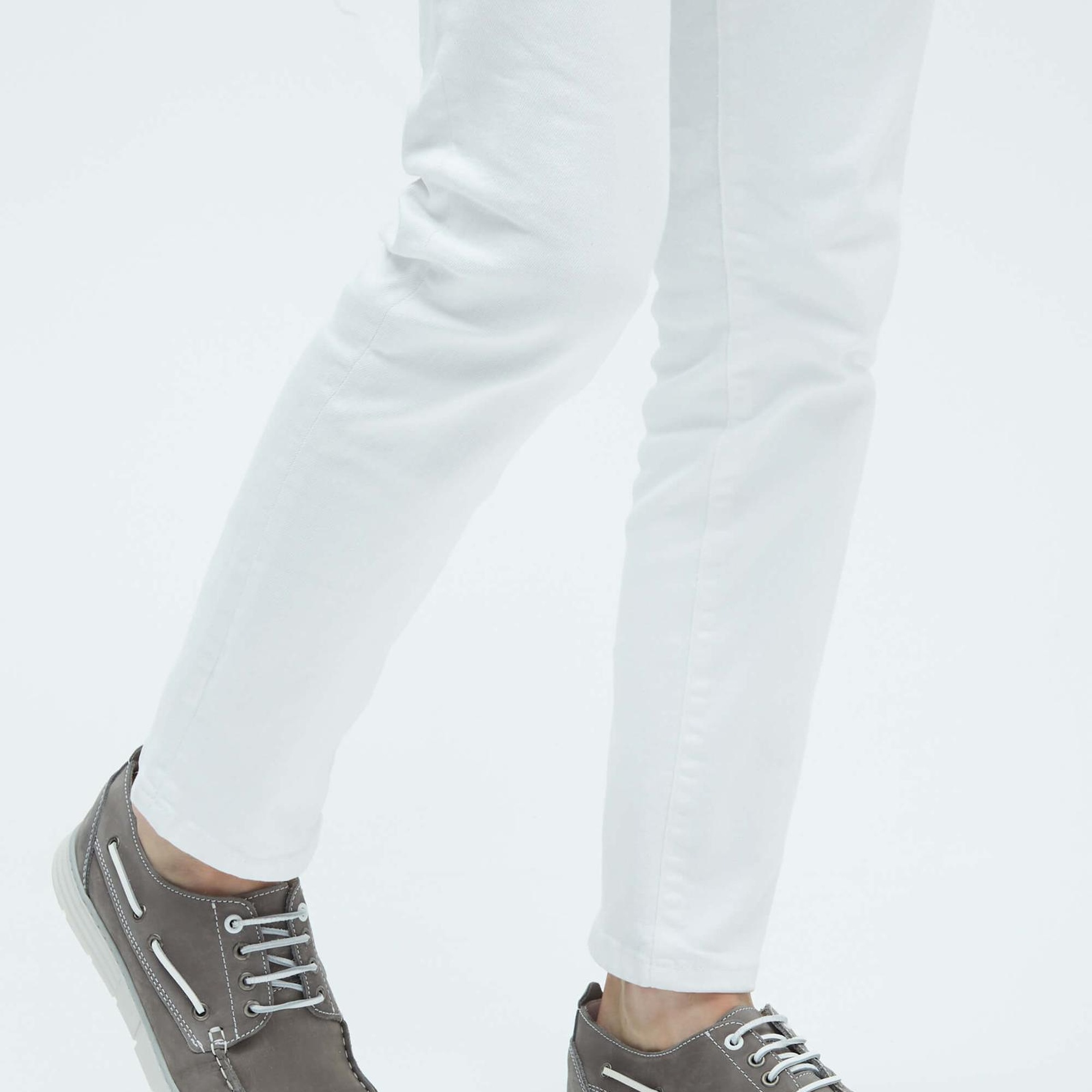 Tamer Tanca Erkek Hakiki Deri Gri Casual Ayakkabı