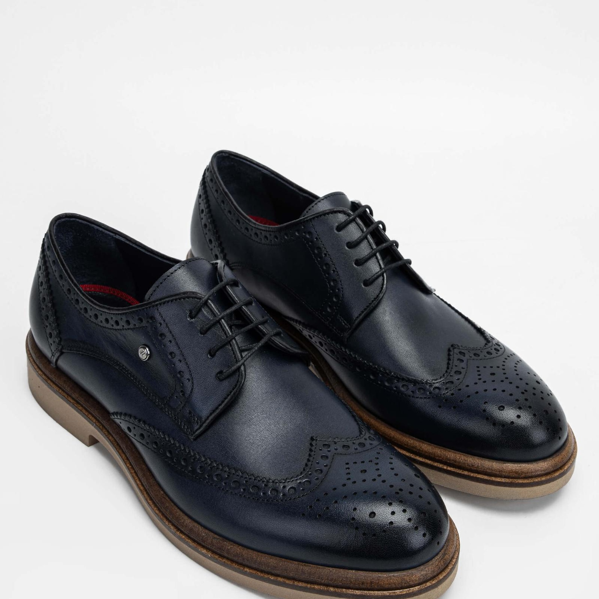 Tamer Tanca Erkek Hakiki Deri Lacivert Casual Ayakkabı