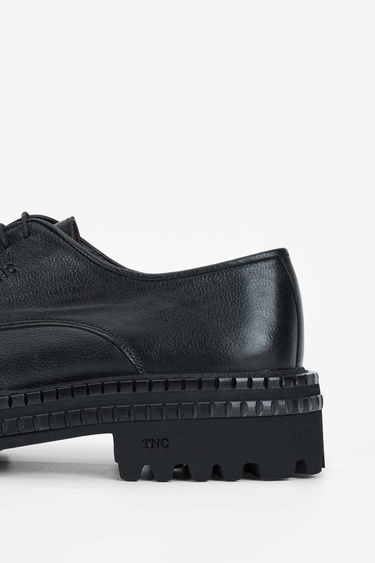  Tamer Tanca Erkek Hakiki Deri Siyah Casual Ayakkabı