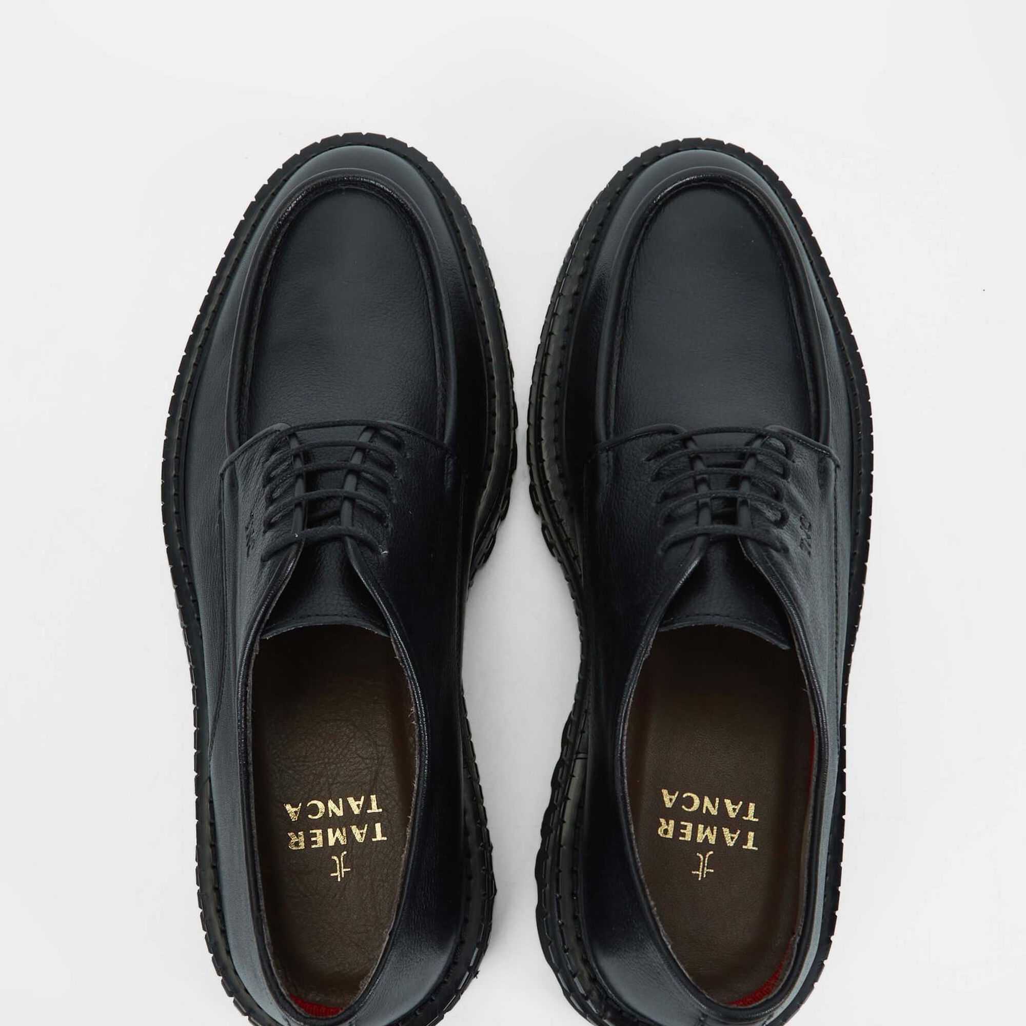 Tamer Tanca Erkek Hakiki Deri Siyah Casual Ayakkabı