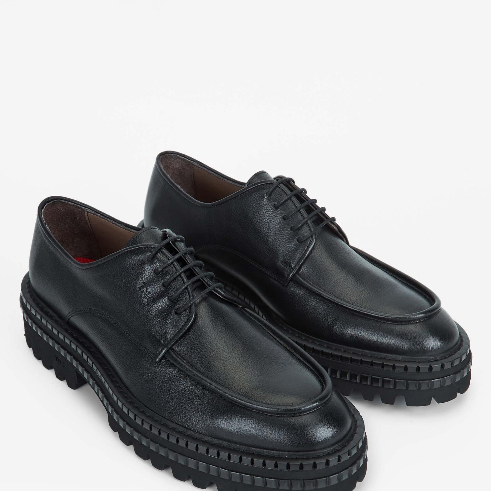 Tamer Tanca Erkek Hakiki Deri Siyah Casual Ayakkabı