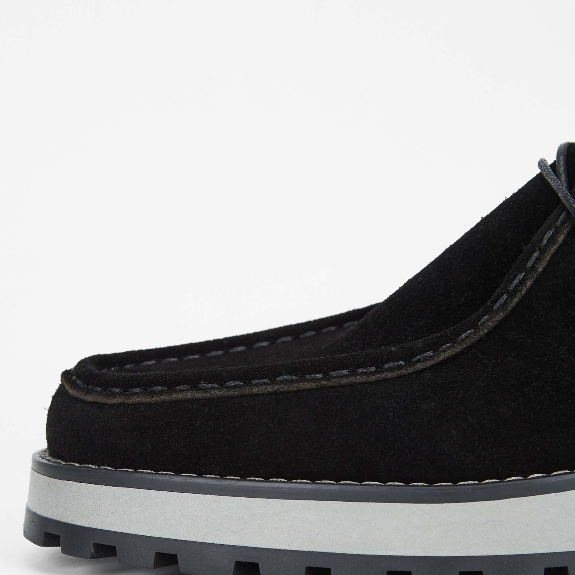 Tamer Tanca Erkek Hakiki Deri Siyah Süet Casual Ayakkabı