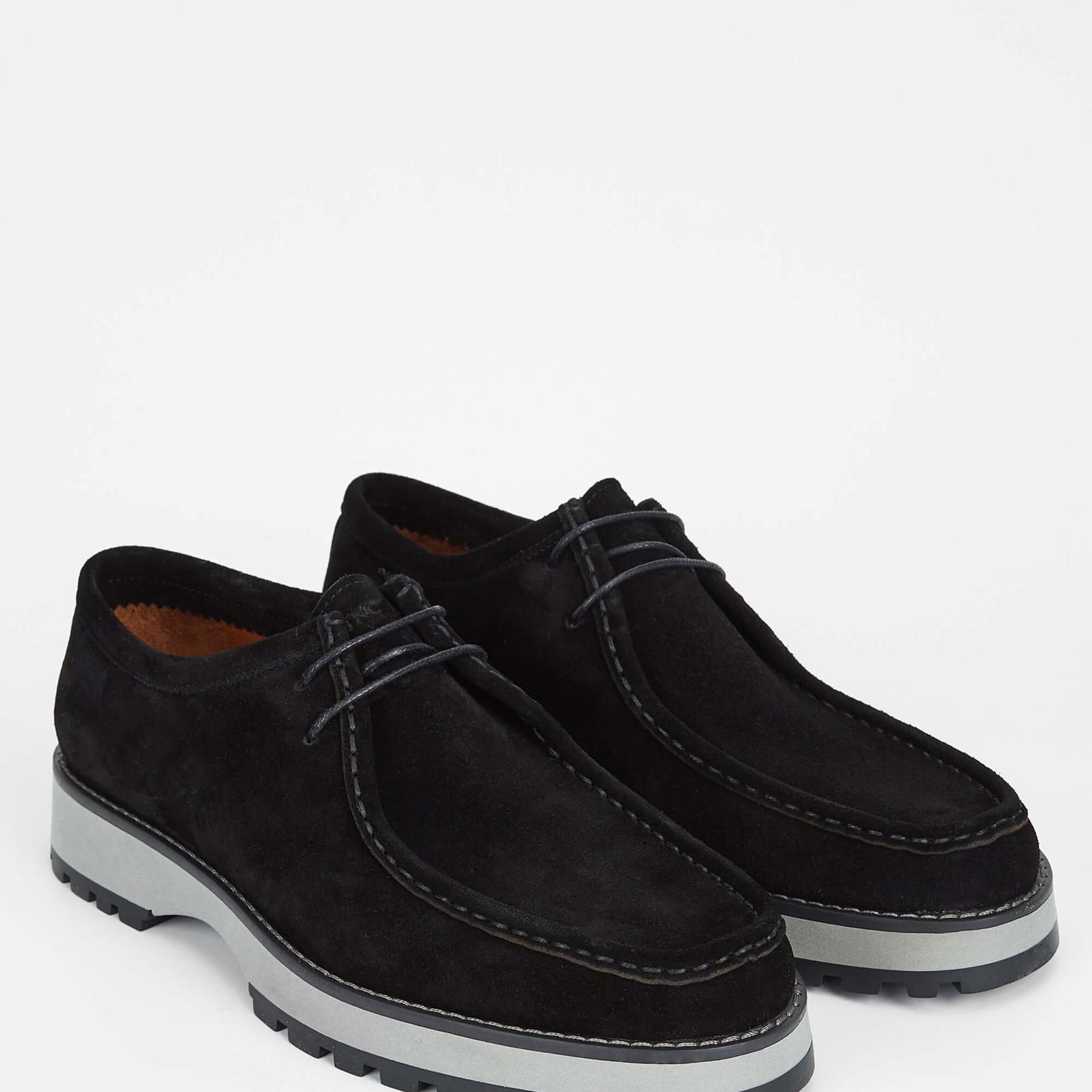 Tamer Tanca Erkek Hakiki Deri Siyah Süet Casual Ayakkabı