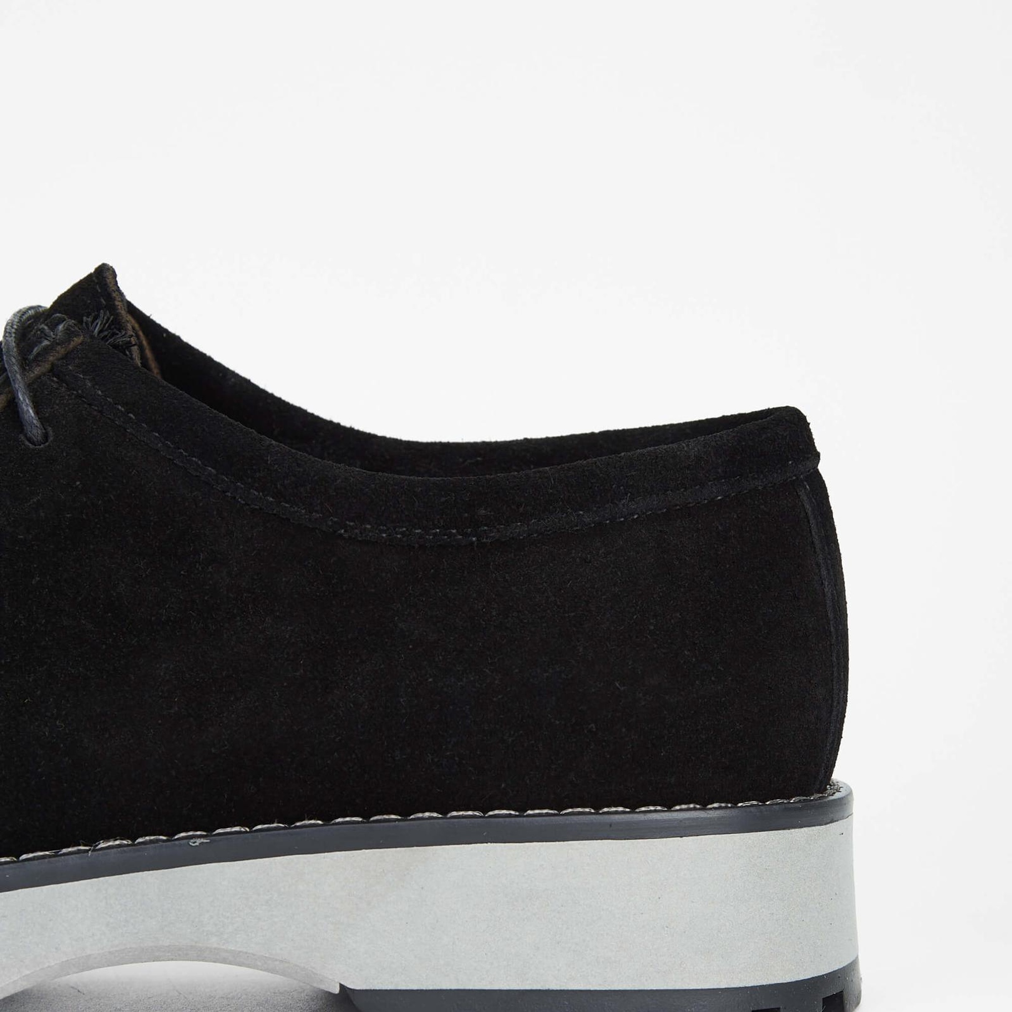 Tamer Tanca Erkek Hakiki Deri Siyah Süet Casual Ayakkabı