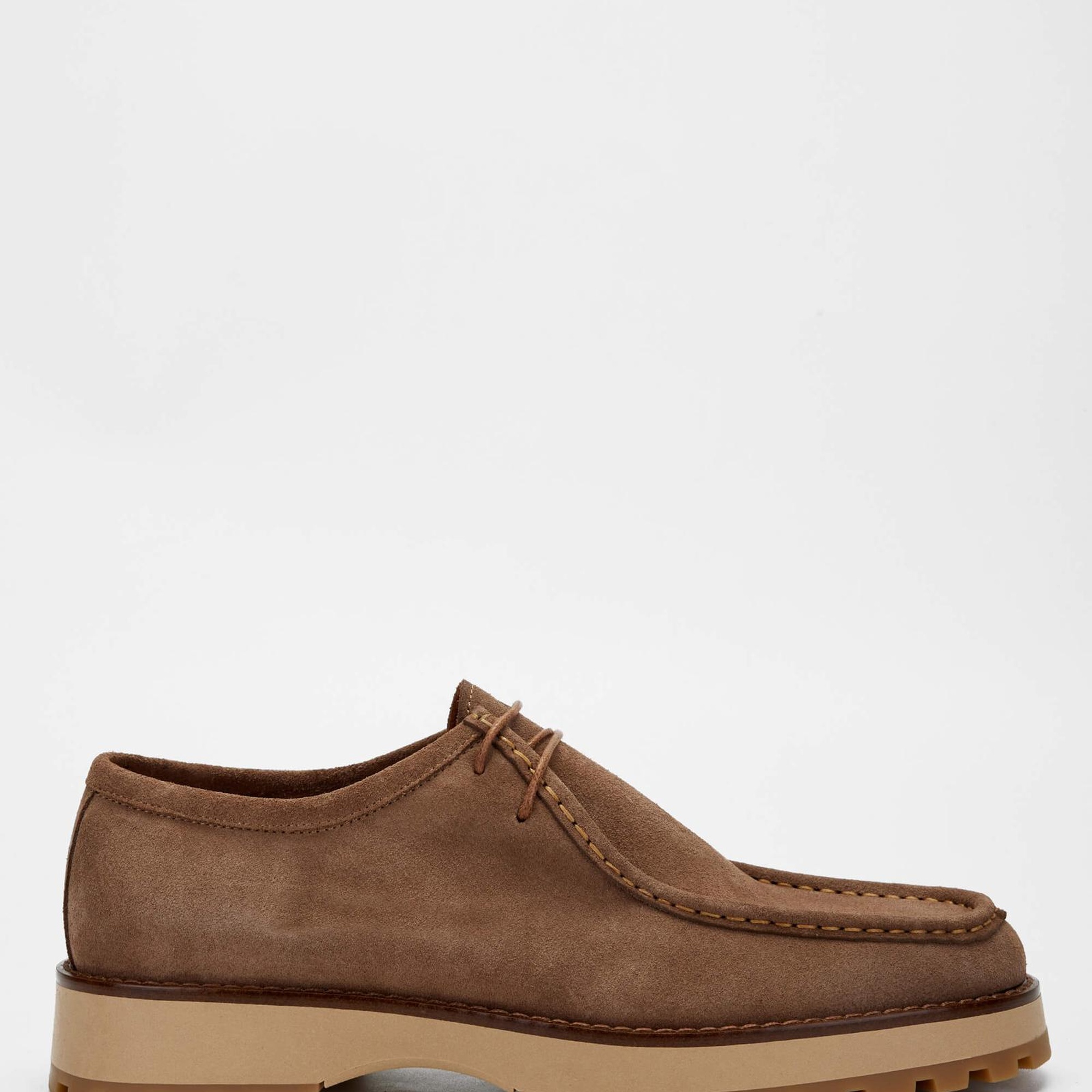 Tamer Tanca Erkek Hakiki Deri Kahverengi Casual Ayakkabı