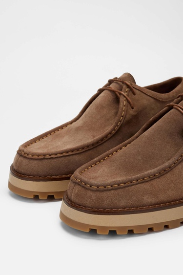  Tamer Tanca Erkek Hakiki Deri Kahverengi Casual Ayakkabı