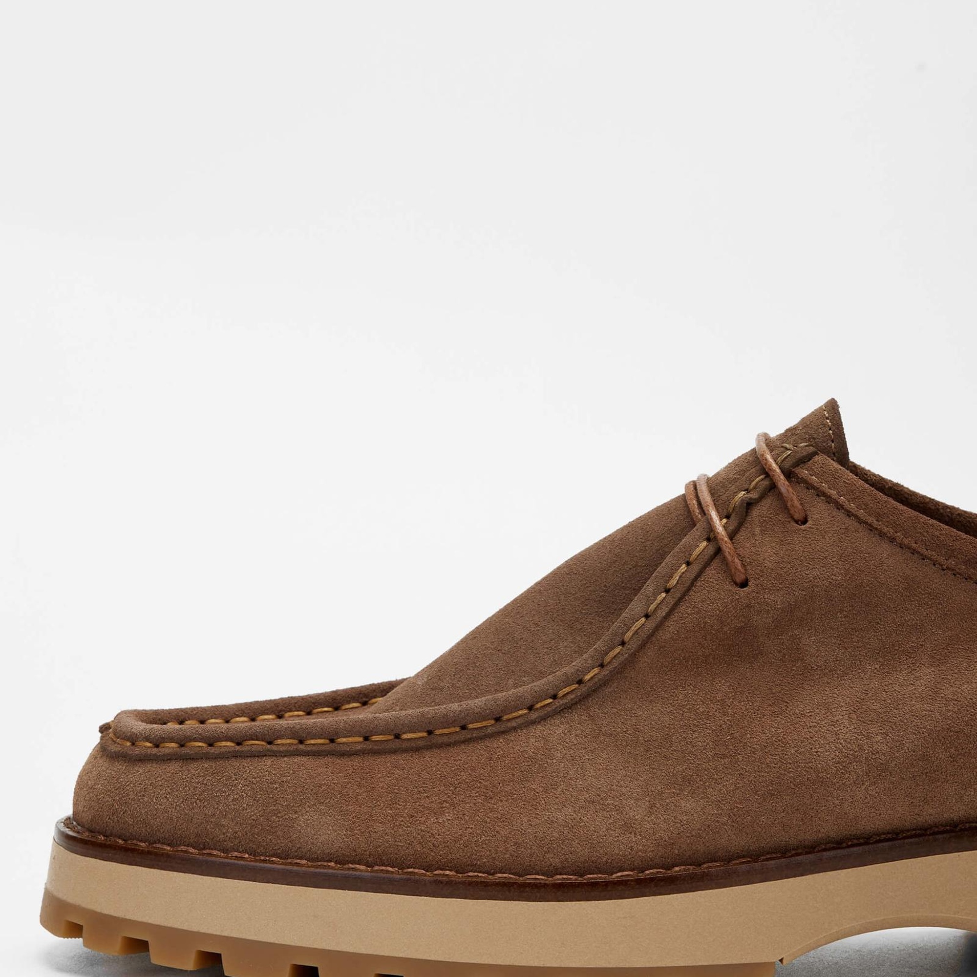 Tamer Tanca Erkek Hakiki Deri Kahverengi Casual Ayakkabı