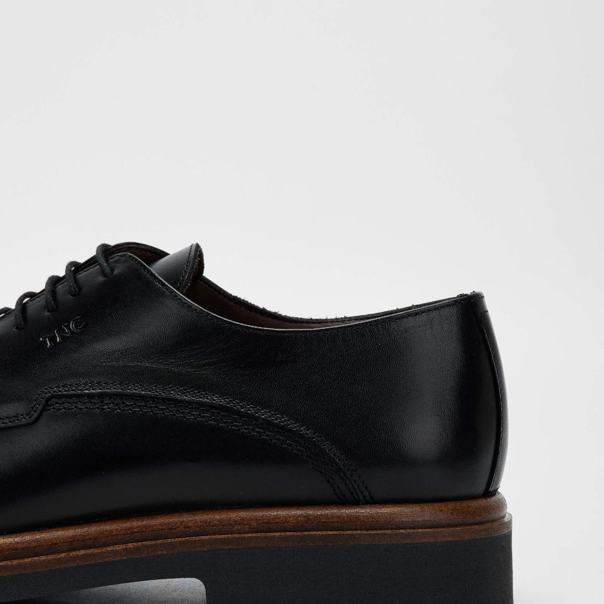 Tamer Tanca Erkek Hakiki Deri Siyah Casual Ayakkabı