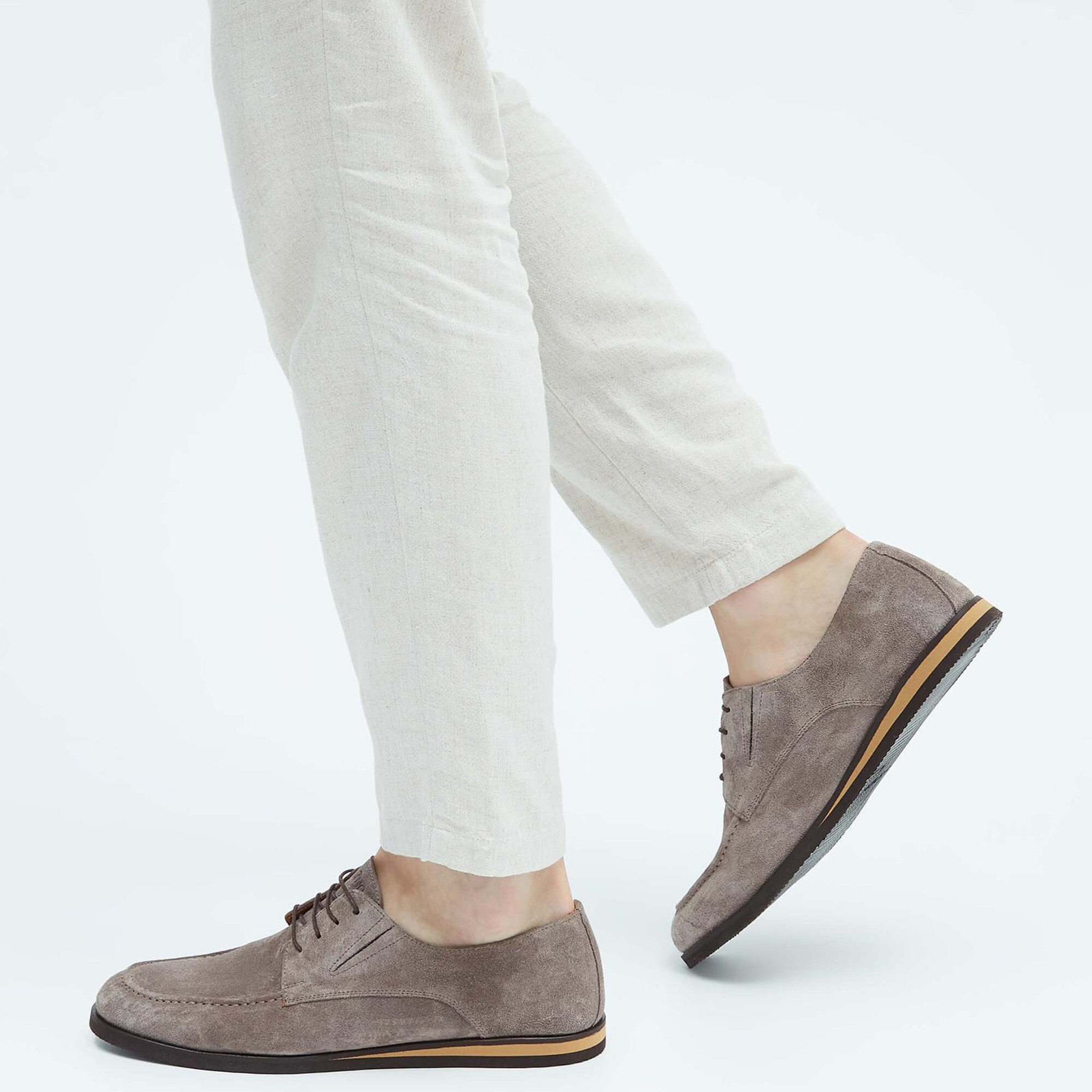 Tamer Tanca Erkek Hakiki Deri Kahverengi Casual Ayakkabı