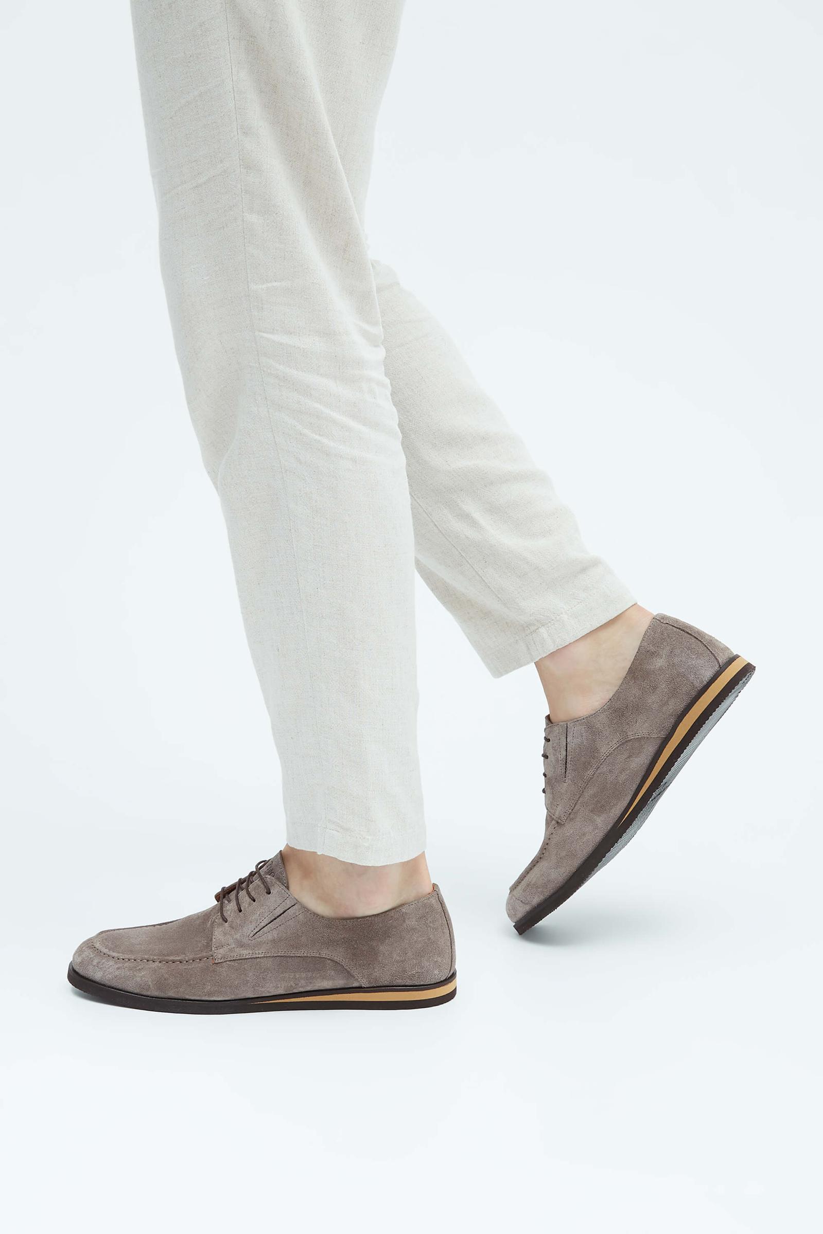  Tamer Tanca Erkek Hakiki Deri Kahverengi Casual Ayakkabı