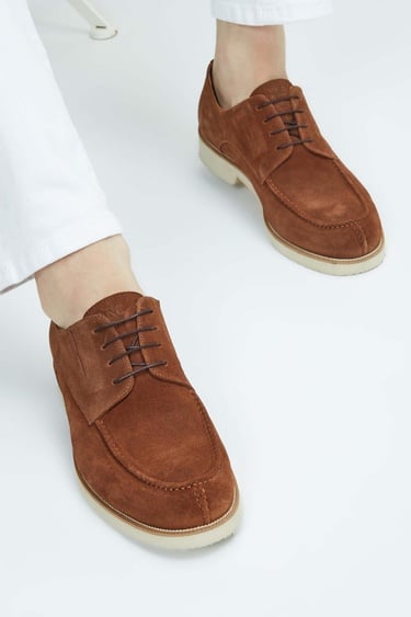  Tamer Tanca Erkek Hakiki Deri Tarçın Casual Ayakkabı