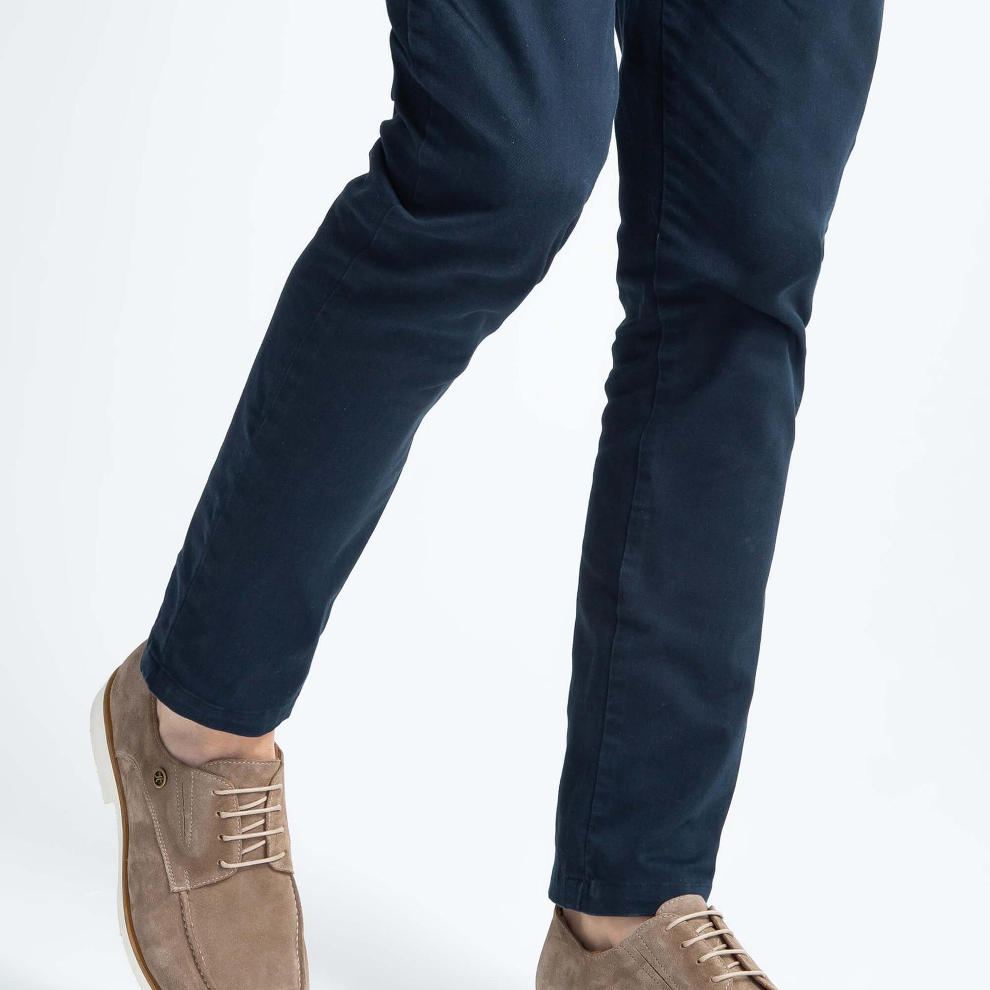 Tamer Tanca Erkek Hakiki Deri Bej Süet Casual Ayakkabı