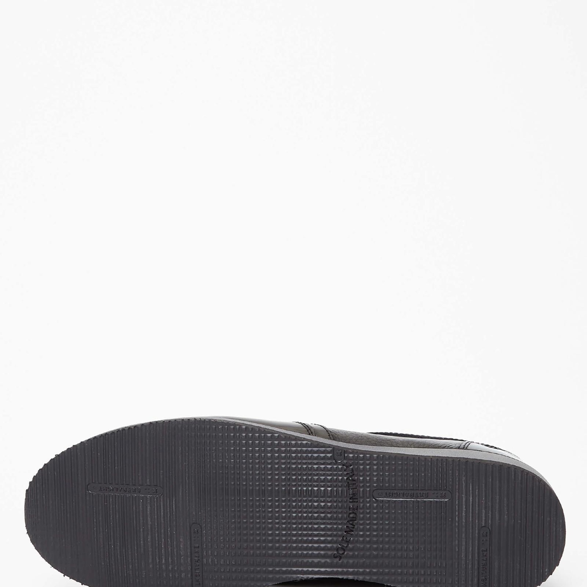 Tamer Tanca Erkek Hakiki Deri Siyah Casual Ayakkabı