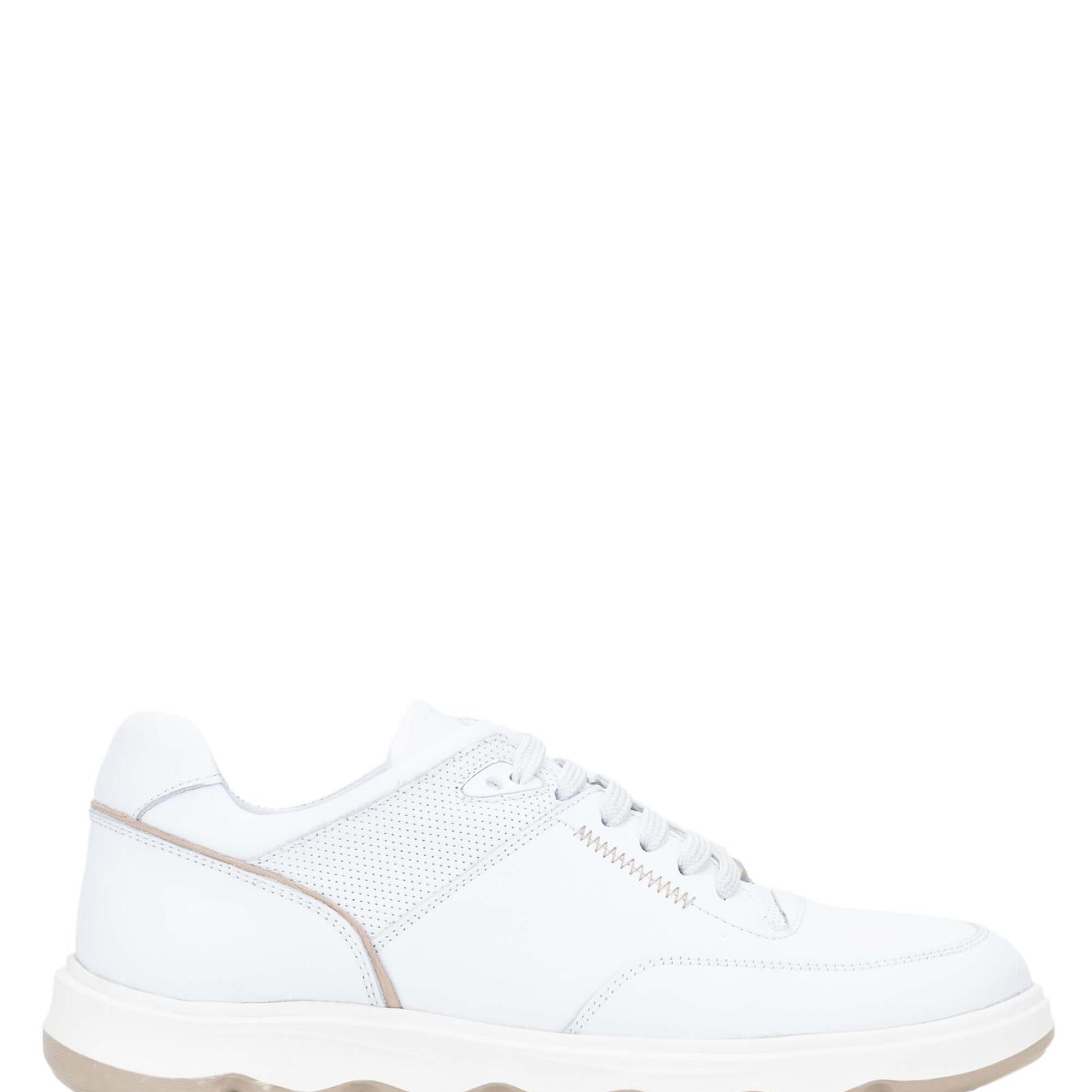 Tamer Tanca Erkek Hakiki Deri Beyaz Casual Ayakkabı