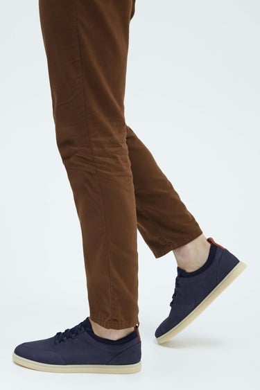  Tamer Tanca Erkek Hakiki Deri Lacivert Casual Ayakkabı