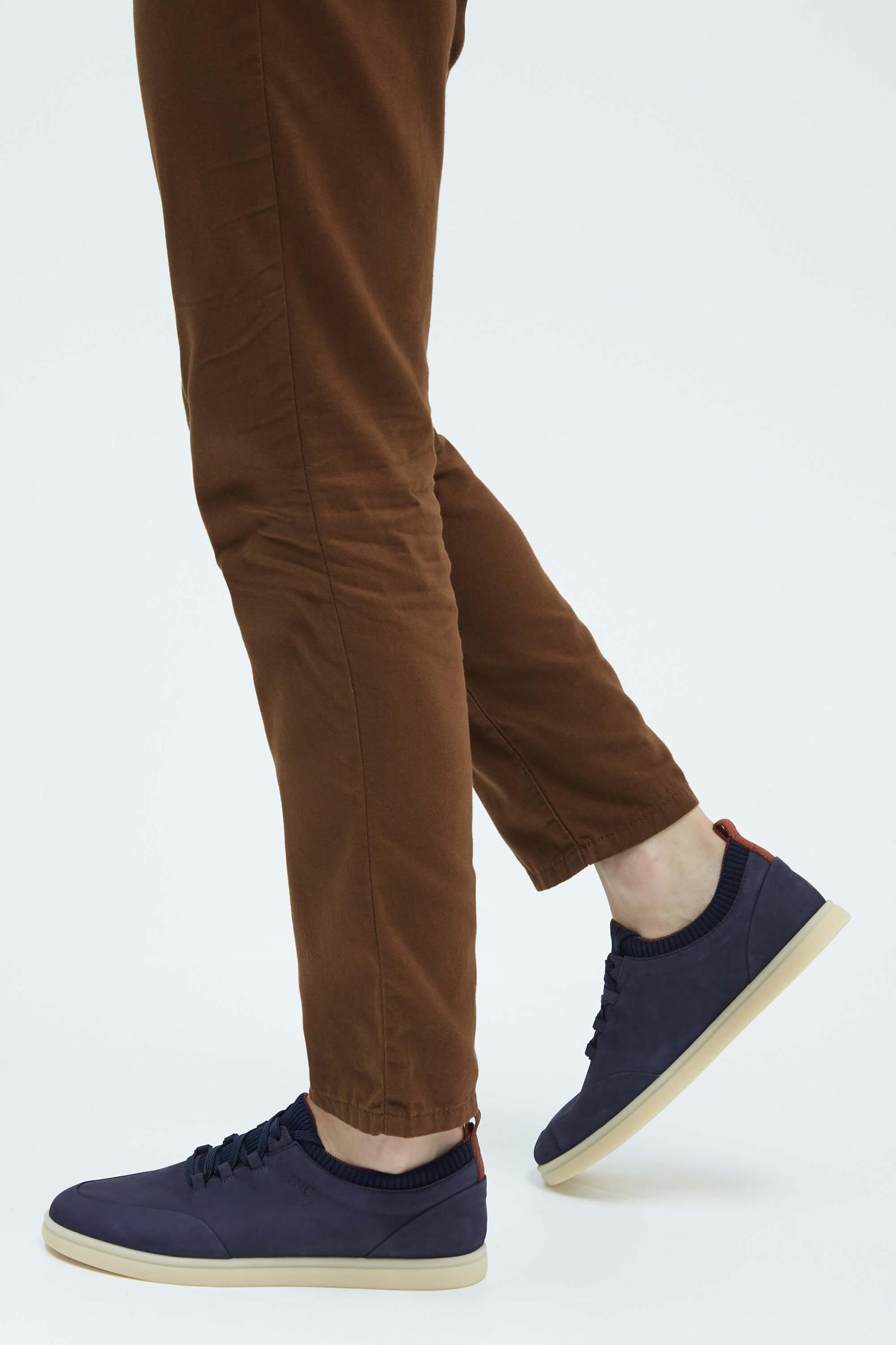  Tamer Tanca Erkek Hakiki Deri Lacivert Casual Ayakkabı