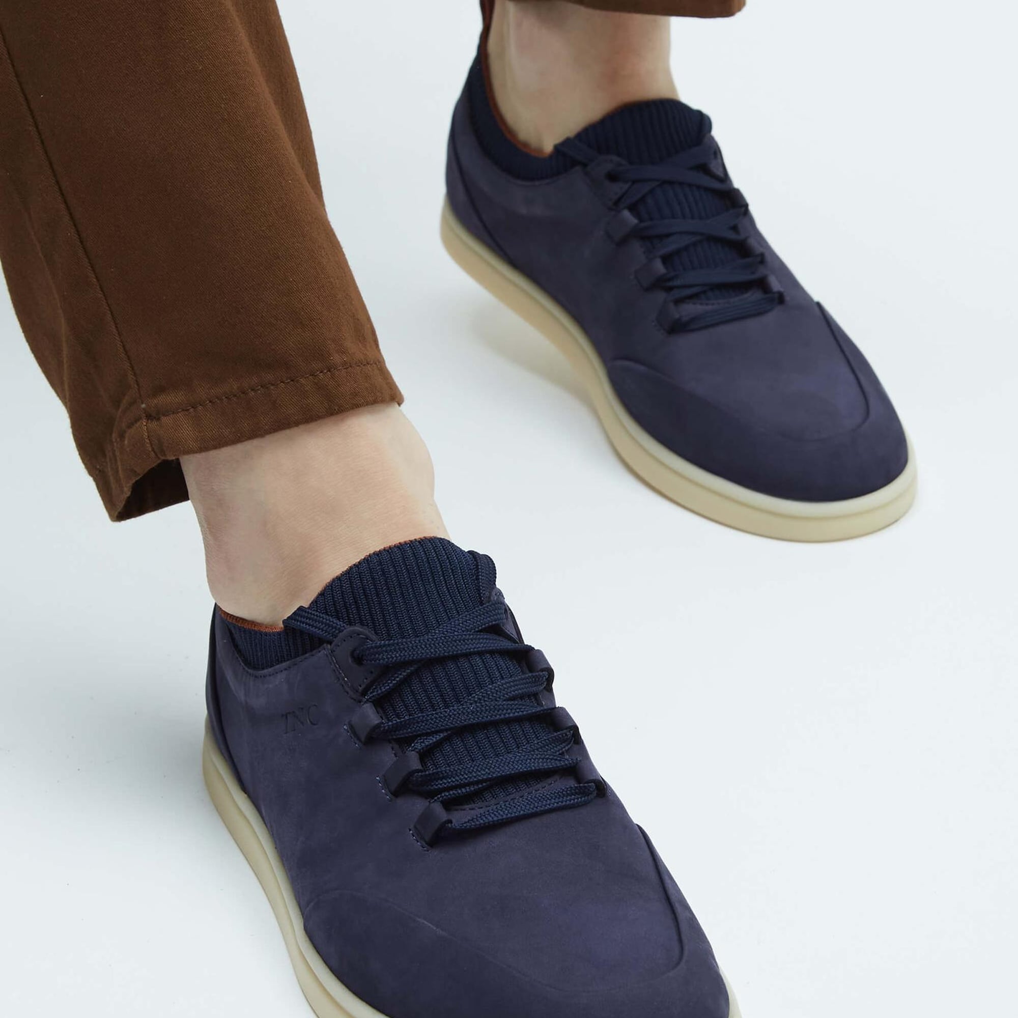 Tamer Tanca Erkek Hakiki Deri Lacivert Casual Ayakkabı