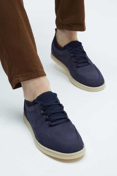  Tamer Tanca Erkek Hakiki Deri Lacivert Casual Ayakkabı