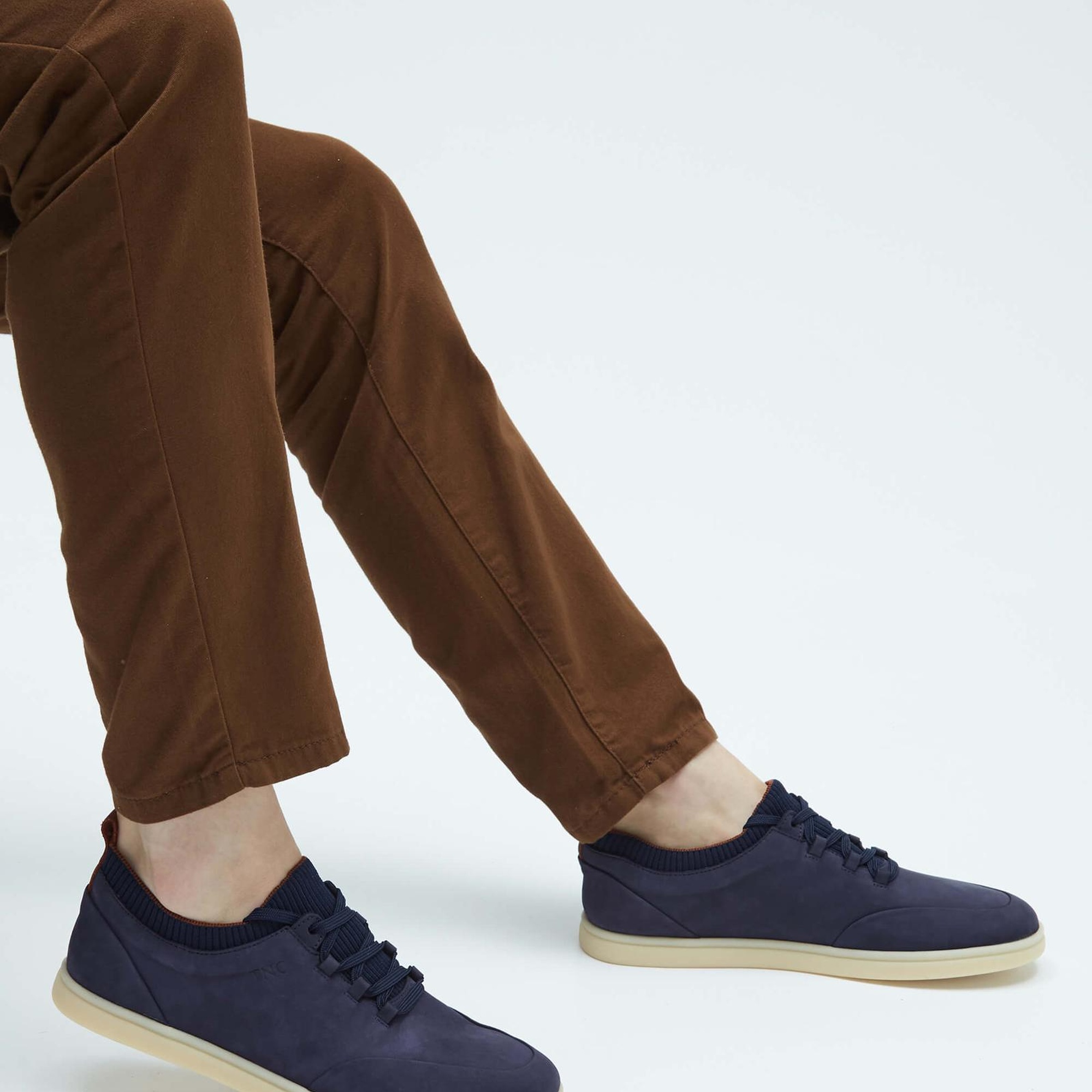 Tamer Tanca Erkek Hakiki Deri Lacivert Casual Ayakkabı