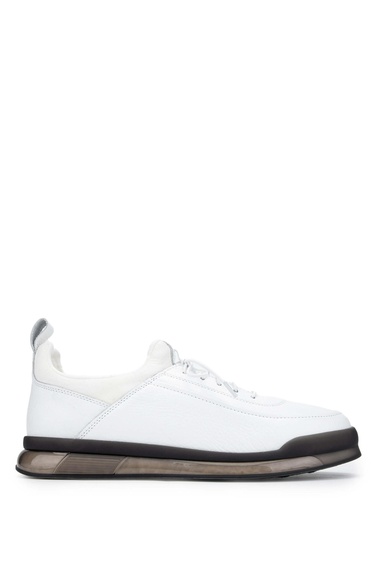  Tamer Tanca Erkek Hakiki Deri Beyaz Casual Ayakkabı