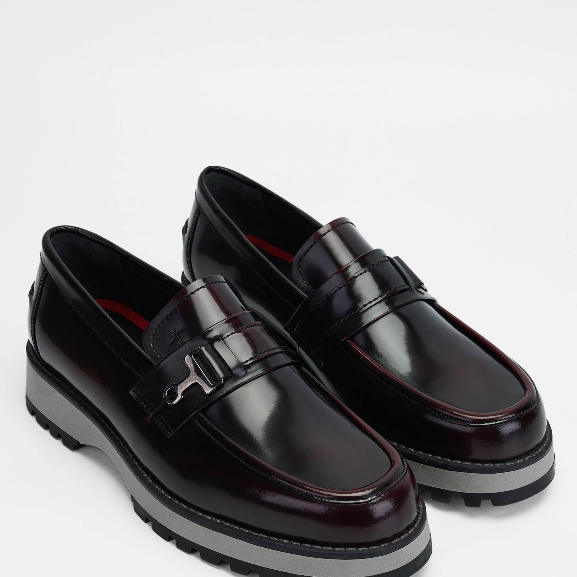 Tamer Tanca Erkek Hakiki Deri Bordo Casual Ayakkabı