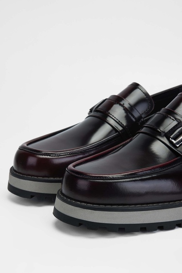  Tamer Tanca Erkek Hakiki Deri Bordo Casual Ayakkabı