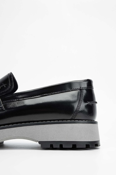  Tamer Tanca Erkek Hakiki Deri Siyah Açma Casual Ayakkabı