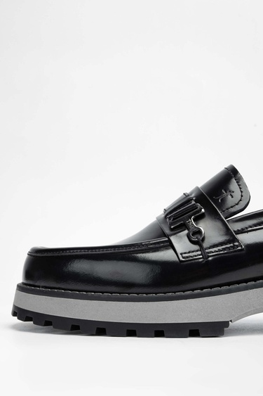  Tamer Tanca Erkek Hakiki Deri Siyah Açma Casual Ayakkabı