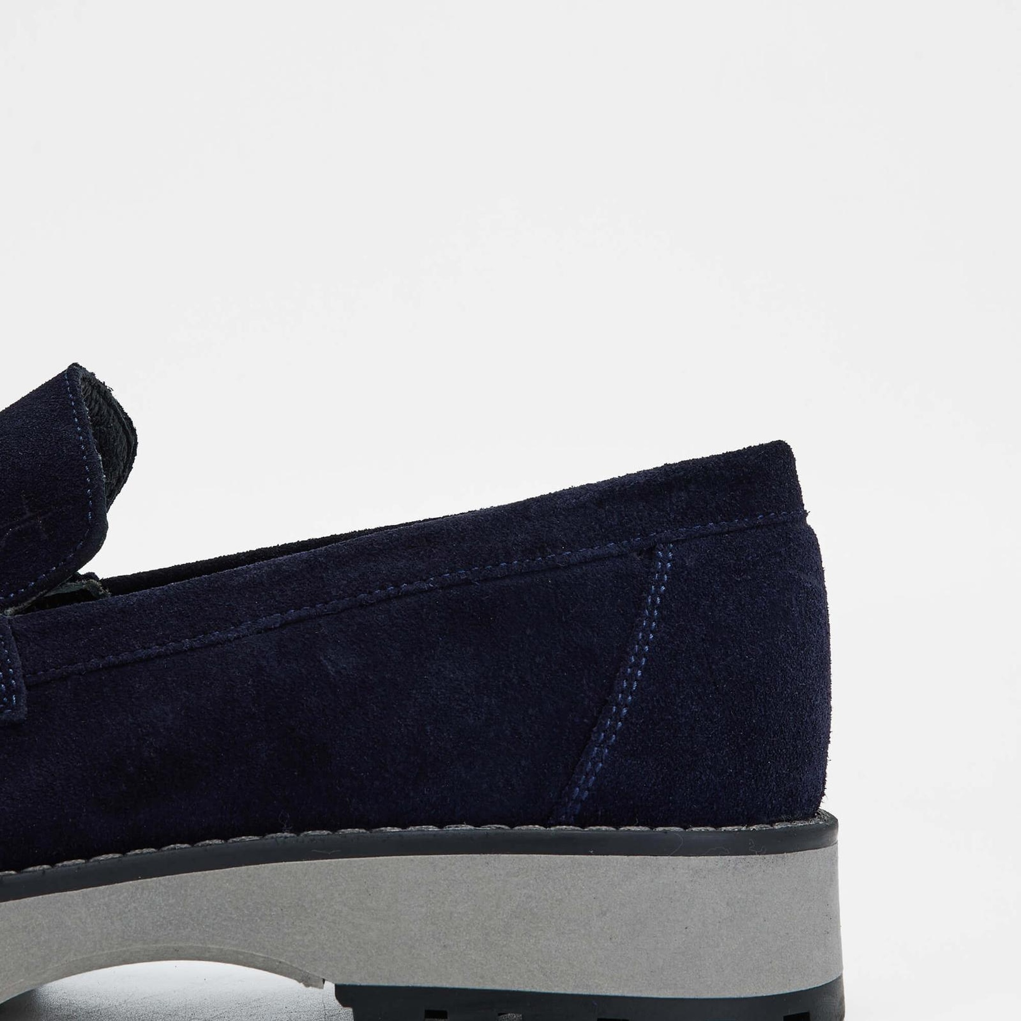 Tamer Tanca Erkek Hakiki Deri Lacivert Süet Casual Ayakkabı