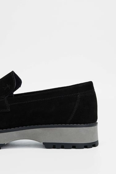  Tamer Tanca Erkek Hakiki Deri Siyah Süet Casual Ayakkabı