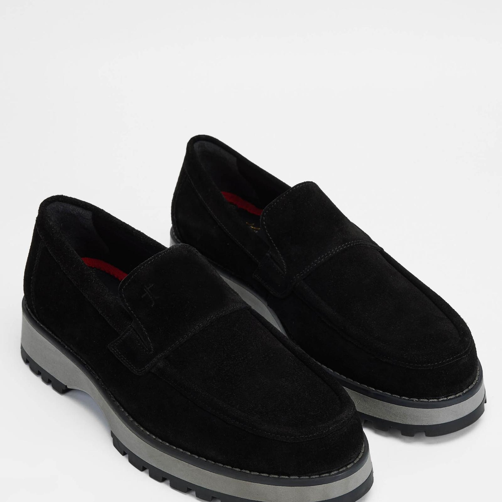 Tamer Tanca Erkek Hakiki Deri Siyah Süet Casual Ayakkabı