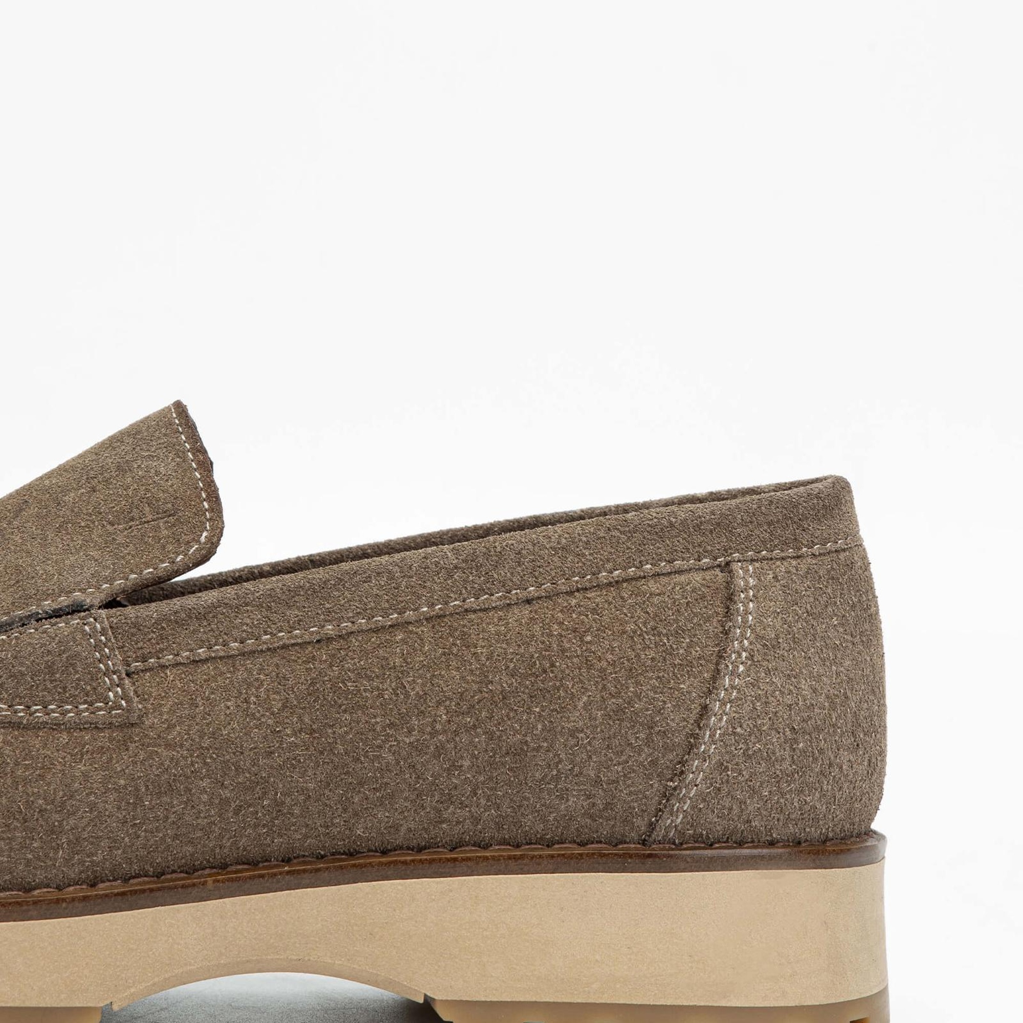 Tamer Tanca Erkek Hakiki Deri Bej Casual Ayakkabı