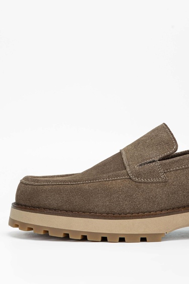  Tamer Tanca Erkek Hakiki Deri Bej Casual Ayakkabı