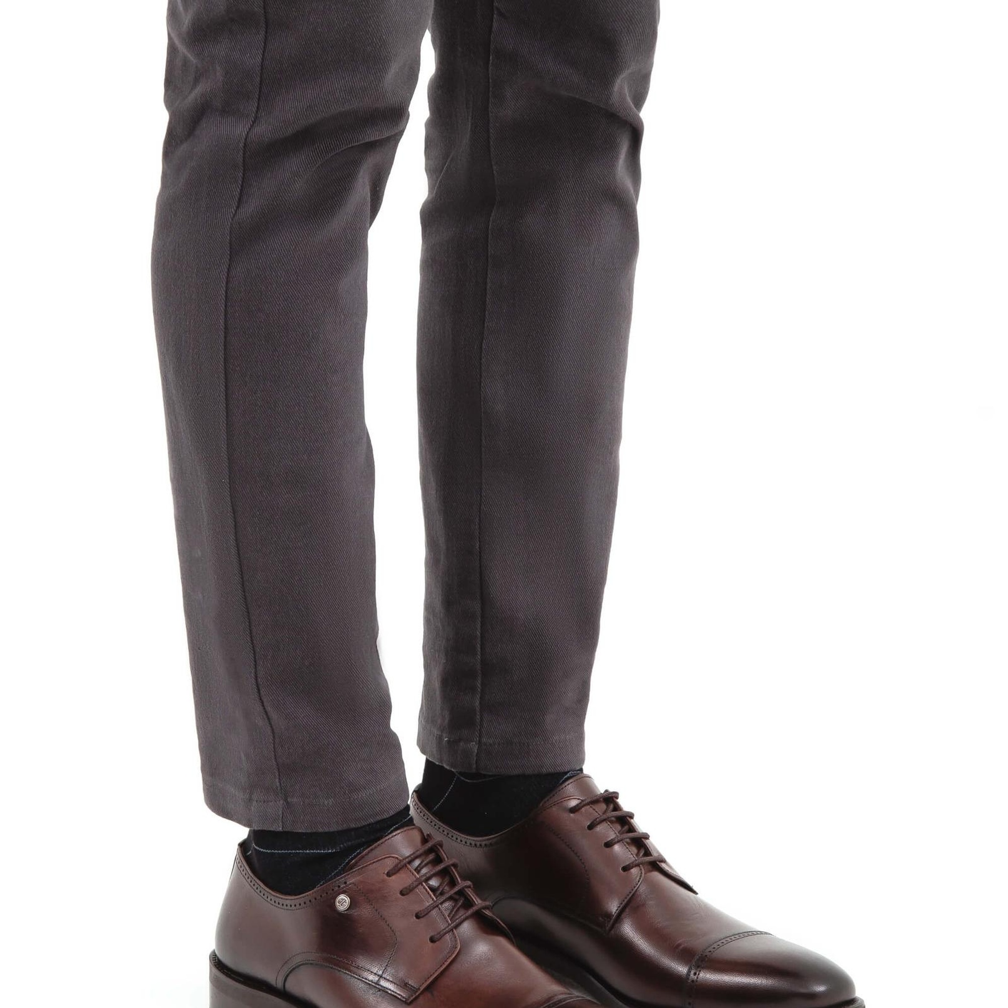 Tamer Tanca Erkek Hakiki Deri Kahverengi Deri Casual Ayakkabı