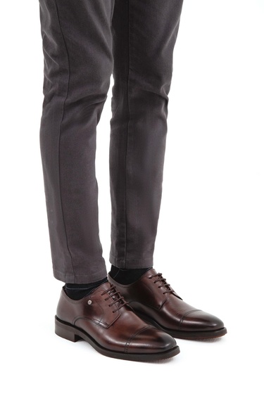  Tamer Tanca Erkek Hakiki Deri Kahverengi Deri Casual Ayakkabı