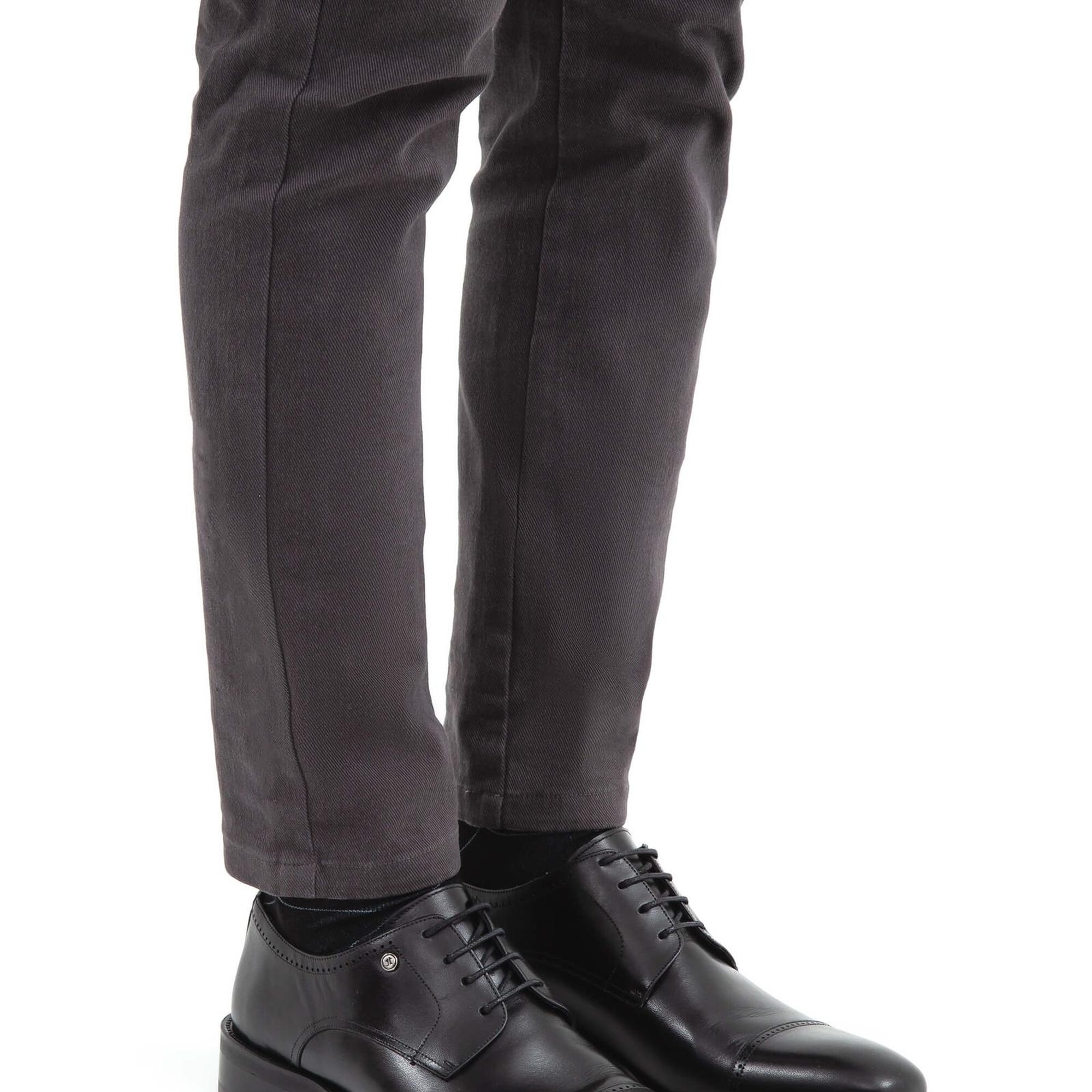 Tamer Tanca Erkek Hakiki Deri Siyah Analin Casual Ayakkabı