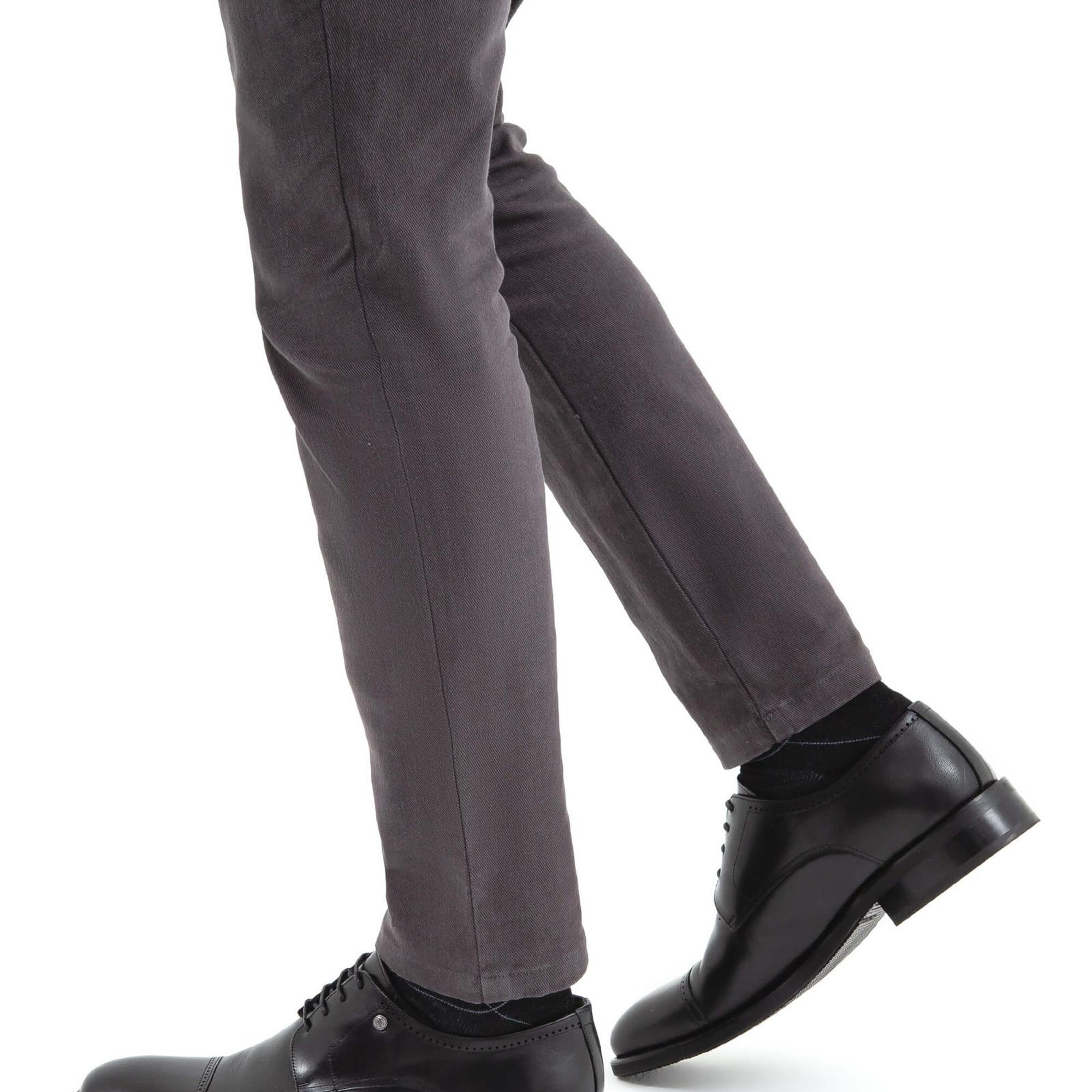 Tamer Tanca Erkek Hakiki Deri Siyah Analin Casual Ayakkabı