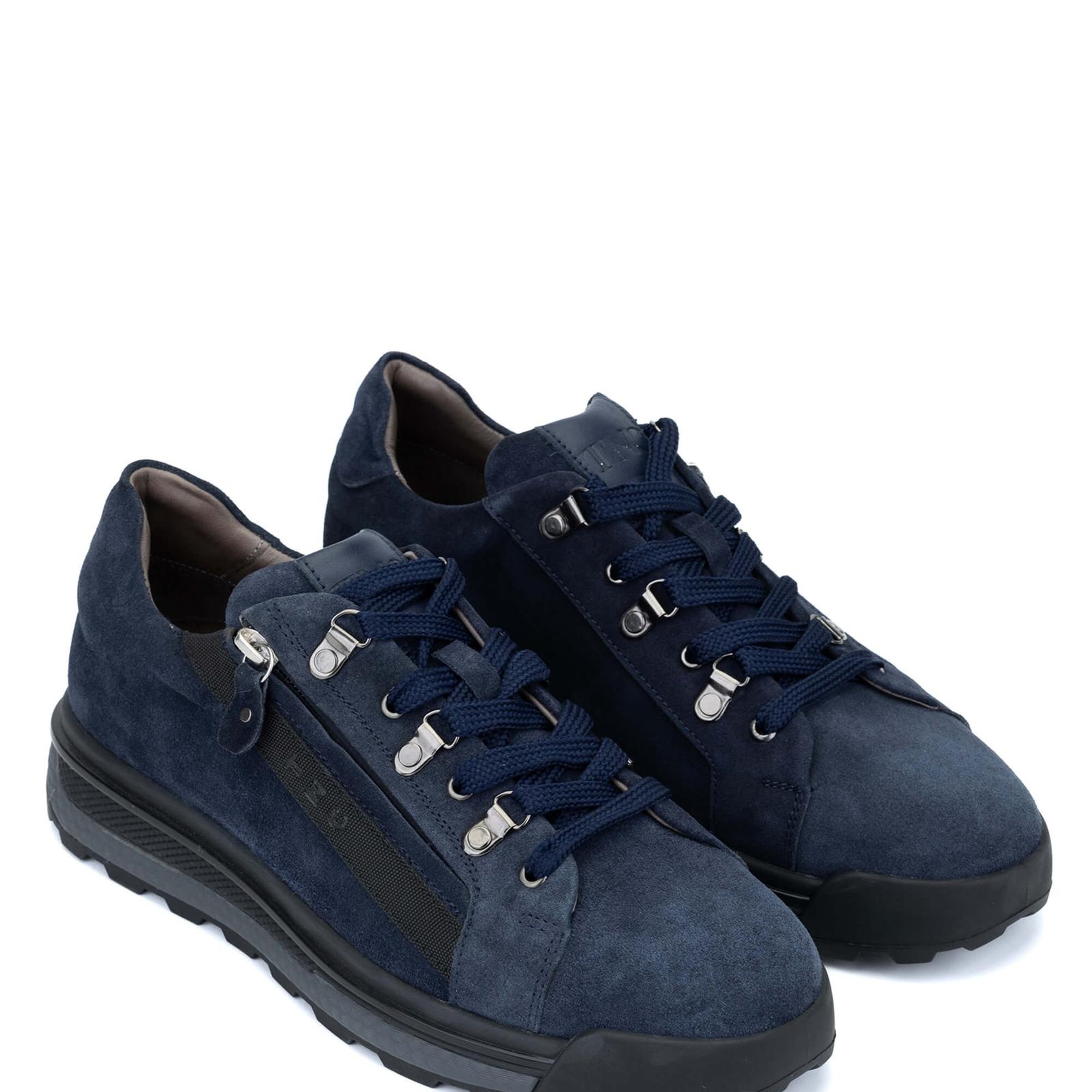 Tamer Tanca Erkek Hakiki Deri Lacivert Süet Casual Ayakkabı